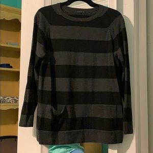 Black and grey stripped sweater